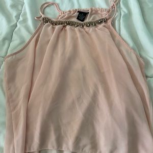 sheer diamond blouse